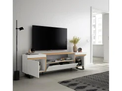 Skraut Home Móvel de TV, 200x35x57cm, Para televisores até 80