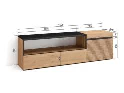 Móvel De Tv|Skraut Home Móvel de TV, 150x35x45cm, Para televisores até 65