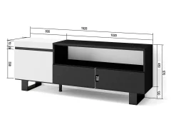 Outlet Skraut Home Móvel de TV, 150x35x57cm, Para televisores até 65