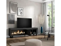 Skraut Home Móvel de TV, 208x35x57cm, Para televisores até 80