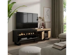 Hot Skraut Home Móvel de TV, 200x35x57cm, Para televisores até 80