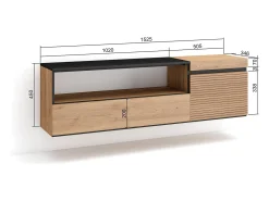 Sale Skraut Home Móvel de TV, 150x35x45cm, Para televisores até 65