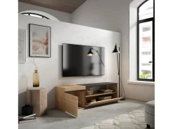 Skraut Home Móvel de TV, 150x35x45cm, Para televisores até 65