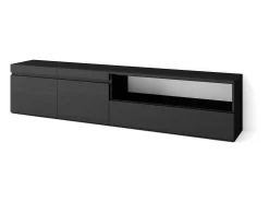 Móvel De Tv|Skraut Home Móvel de TV, 200x35x45cm, Para televisores até 80", Estante para TV, Preto