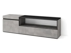 Skraut Home Móvel de TV, 150x35x45cm, Para televisores até 65", Estante para TV, Cimento^ Móvel De Tv