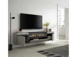 New Skraut Home Móvel de TV, 200x35x45cm, Para televisores até 80