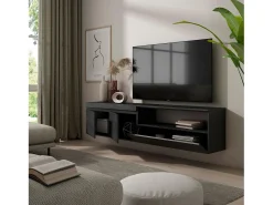 Skraut Home Móvel de TV, 200x35x45cm, Para televisores até 80