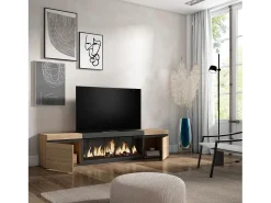 Móvel De Tv*Skraut Home Móvel de TV, 208x35x45cm, Para televisores até 80