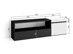 Móvel De Tv*Skraut Home Móvel de TV, 150x35x45cm, Para televisores até 65