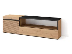 Skraut Home Móvel de TV, 150x35x45cm, Para televisores até 65