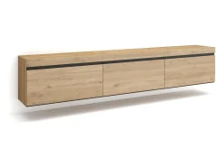 Móvel De Tv*Skraut Home Móvel de TV, 240x35x45cm, Suspensos, Carvalho Natural claro