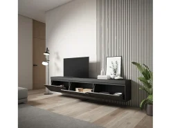 Móvel De Tv*Skraut Home Móvel de TV, 240x35x45cm, Suspensos, Preto