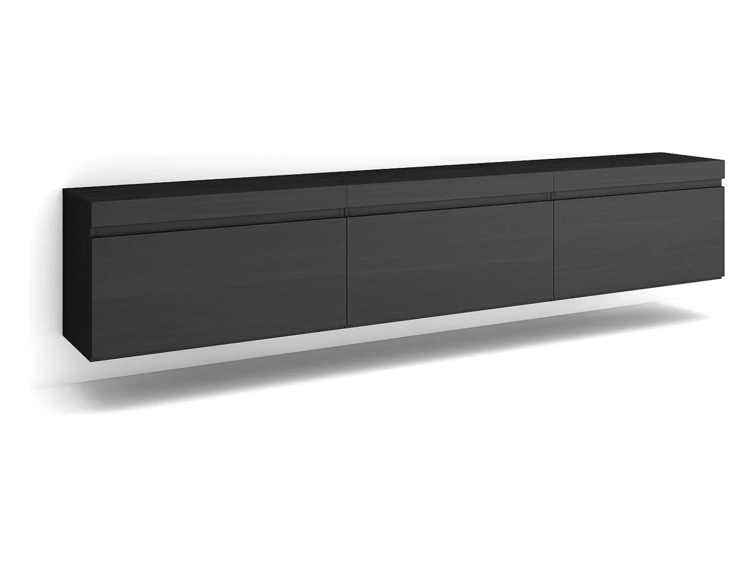 Móvel De Tv*Skraut Home Móvel de TV, 240x35x45cm, Suspensos, Preto