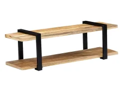 Hot Mobikasa Móvel de TV/aparador de design prático 130 cm madeira maciça de mangueira 2502035 Castanho