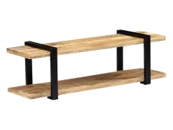 Hot Mobikasa Móvel de TV/aparador de design prático 130 cm madeira maciça de mangueira 2502035 Castanho
