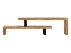 Móvel De Tv*Mobikasa Móvel de TV/aparador de design prático feito de madeira maciça de mangueira 2502132 Castanho