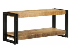 Móvel De Tv*Mobikasa Móvel de TV/aparador de design prático 90 cm madeira maciça de mangueira 2502028 Castanho