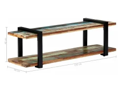 Mobikasa Móvel de TV/aparador de design prático 130 cm madeira maciça reciclada 2502067^ Móvel De Tv
