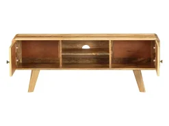 Móvel De Tv|Helloshop26 Móvel de TV/aparador de design prático feito de madeira maciça de mangueira 120 cm 2502138 Castanho