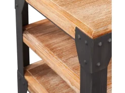Móvel De Tv|Mobikasa Móvel de TV/aparador de design prático 140 cm madeira maciça de acácia 2502070 Preto