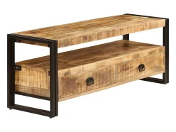 Clearance Helloshop26 Móvel de TV/aparador de design prático 120 cm madeira maciça de mangueira 2502063 Castanho