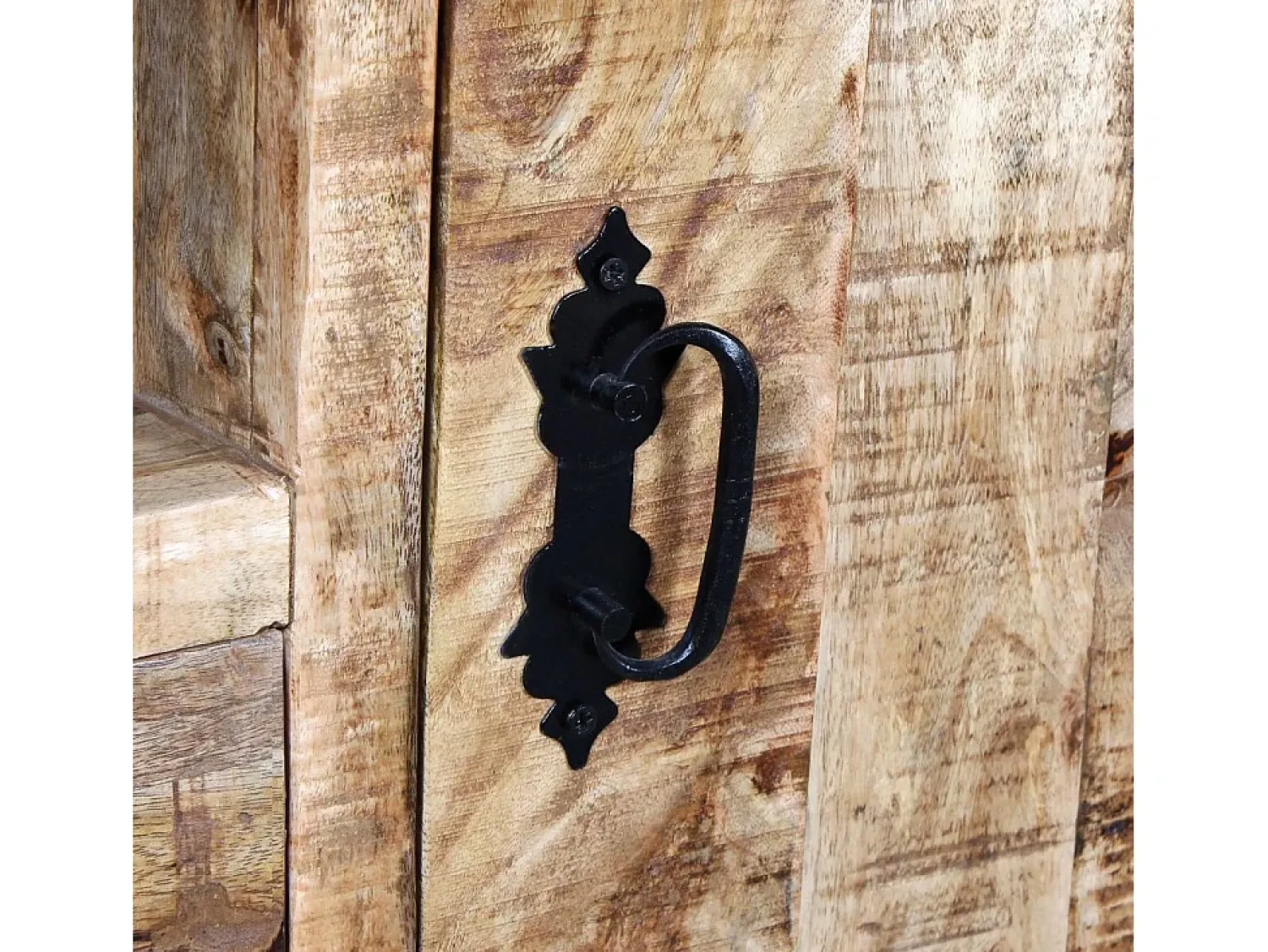 Mobikasa Móvel de TV/aparador de design prático em madeira de mangueira natural 120 cm 2502131^ Móvel De Tv