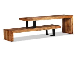 Mobikasa Móvel de TV/aparador de design prático feito de madeira maciça de acácia 2502036^ Móvel De Tv
