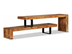 Mobikasa Móvel de TV/aparador de design prático feito de madeira maciça de acácia 2502036^ Móvel De Tv