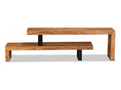 Mobikasa Móvel de TV/aparador de design prático feito de madeira maciça de acácia 2502036^ Móvel De Tv