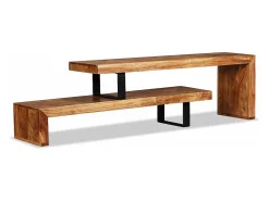 Mobikasa Móvel de TV/aparador de design prático feito de madeira maciça de acácia 2502036^ Móvel De Tv