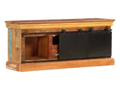 Móvel De Tv*Mobikasa Móvel de TV/aparador de design prático 110 cm madeira maciça reciclada 2502287 Castanho