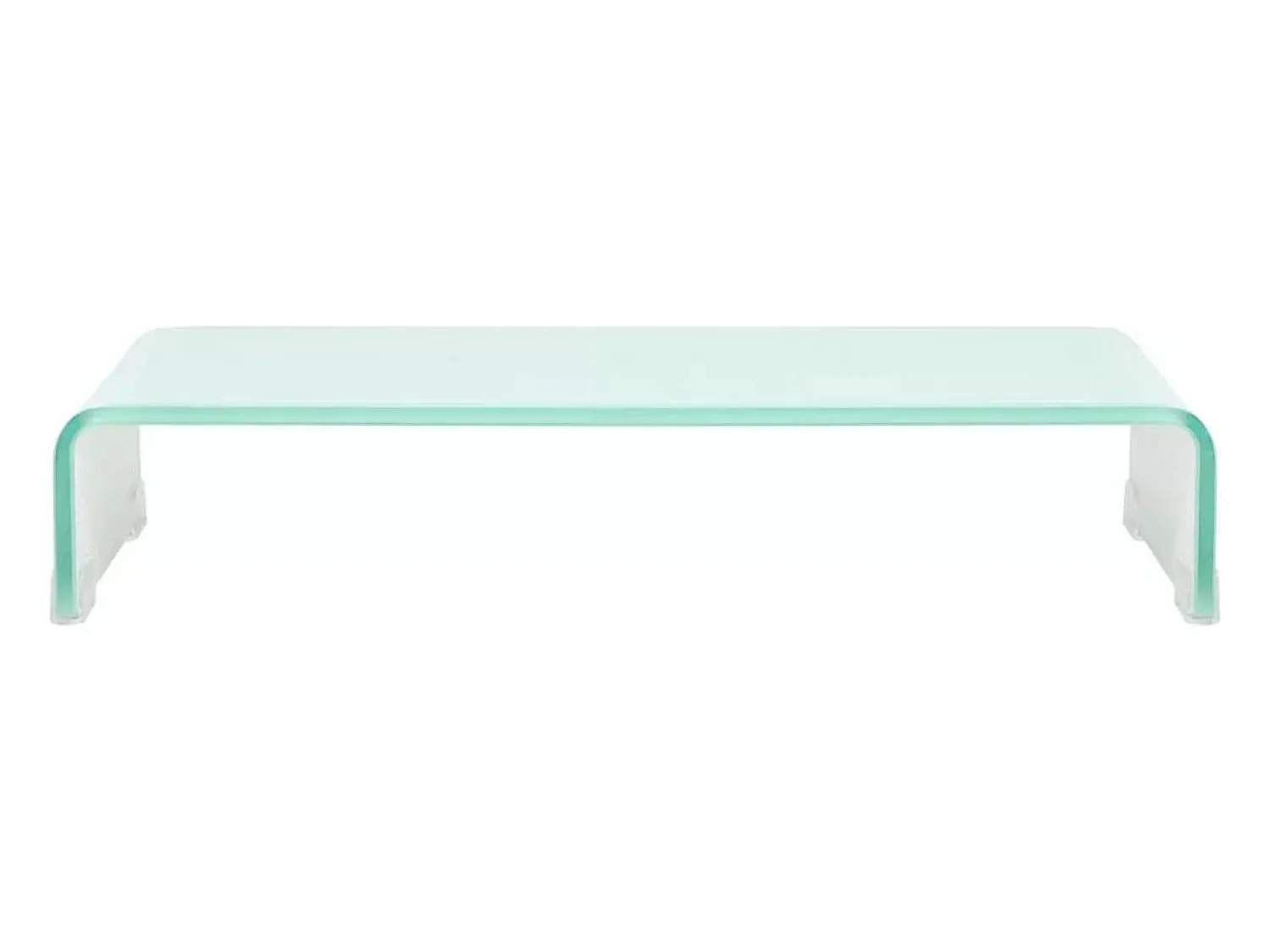 Móvel De Tv|Helloshop26 Móvel de TV/aparador de design prático para monitor de 60 cm vidro branco 2502253 Transparente