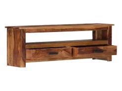 Helloshop26 Móvel de TV/aparador de design prático 118 cm madeira maciça de sheesham 2502277 Castanho