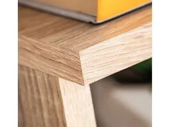 Móvel De Tv*Helloshop26 Móvel de TV/aparador de design prático com luzes LED acabamento em carvalho marrom Sonoma 2502054 Bege
