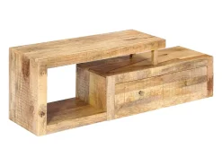 Móvel De Tv|Mobikasa Móvel de TV/aparador de design prático 120 cm madeira maciça de mangueira 2502274 Castanho
