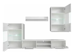 Helloshop26 Móvel de TV/aparador de parede de 5 peças com iluminação LED 2502200^ Móvel De Tv