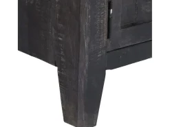 Móvel De Tv*Mobikasa Móvel de TV/aparador prático e de design elegante feito de madeira maciça de mangueira 118 cm 2502203 Preto
