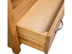 Mobikasa Móvel de TV/aparador prático e de design 90 cm madeira maciça de carvalho 2502089 Bege