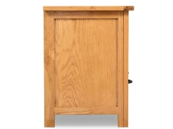 Mobikasa Móvel de TV/aparador prático e de design 90 cm madeira maciça de carvalho 2502089 Bege