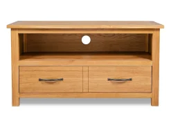 Mobikasa Móvel de TV/aparador prático e de design 90 cm madeira maciça de carvalho 2502089 Bege