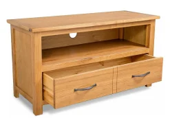 Mobikasa Móvel de TV/aparador prático e de design 90 cm madeira maciça de carvalho 2502089 Bege