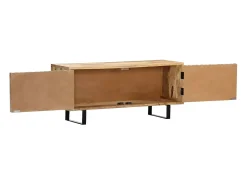 Mobikasa Móvel de TV/aparador prático e de design 90 cm madeira maciça de mangueira 2502020^ Móvel De Tv