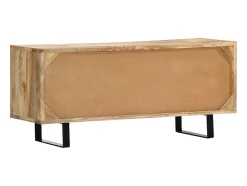 Mobikasa Móvel de TV/aparador prático e de design 90 cm madeira maciça de mangueira 2502020^ Móvel De Tv