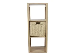 Best The Home Deco Factory Móvel Modular de Design Klaus 3 Compartimentos 99cm em Madeira e Painéis Castanho