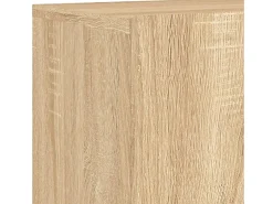 Móvel De Tv*Helloshop26 Móvel multimídia para TV estante para TV aparador para TV sala de jantar sala de estar quarto 4 peças carvalho Sonoma madeira de engenharia marrom 02_0029244 Castanho