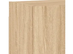 Discount Helloshop26 Móvel multimídia para TV estante para TV aparador para TV sala de jantar sala de estar quarto 4 peças carvalho Sonoma madeira de engenharia marrom 02_0029245 Castanho