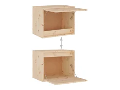 Best Helloshop26 Móvel multimídia para TV estante para TV aparador armário para TV sala de jantar sala de estar quarto 5 peças madeira maciça de pinho marrom 02_0028775 Castanho