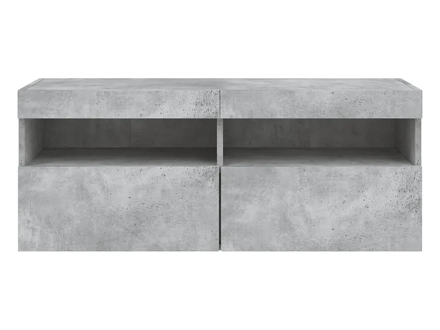Helloshop26 Móvel multimídia para TV prateleira para TV aparador armário para TV para sala de jantar sala de estar e quarto com luzes LED 100 x 30 x 40 cm cinza 02_0027836^ Móvel De Tv