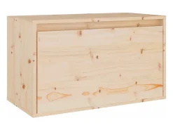 Móvel De Tv*Helloshop26 Móvel multimídia para TV prateleira para TV aparador armário para TV sala de jantar sala de estar quarto 4 peças madeira maciça de pinho marrom 02_0028726 Castanho