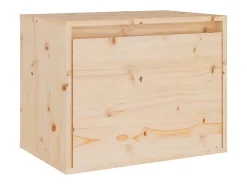 Móvel De Tv*Helloshop26 Móvel multimídia para TV prateleira para TV aparador armário para TV sala de jantar sala de estar quarto 4 peças madeira maciça de pinho marrom 02_0028726 Castanho